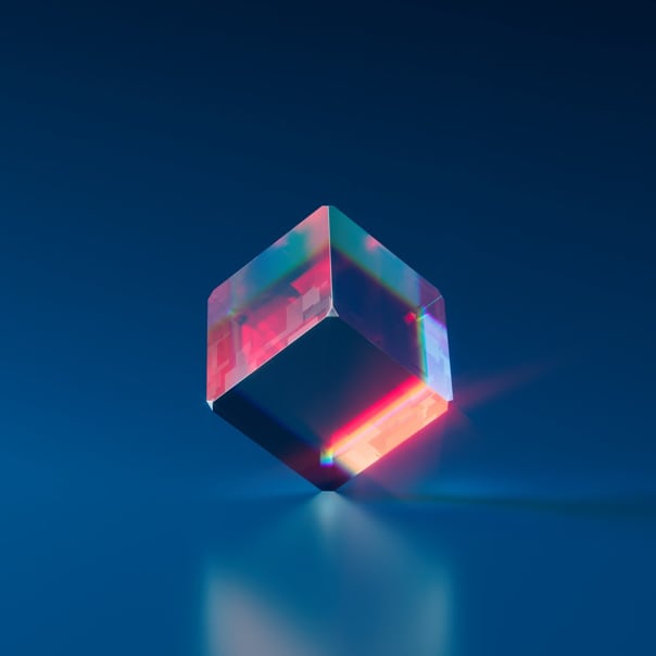 A-transparent-cube-in-equilibrium